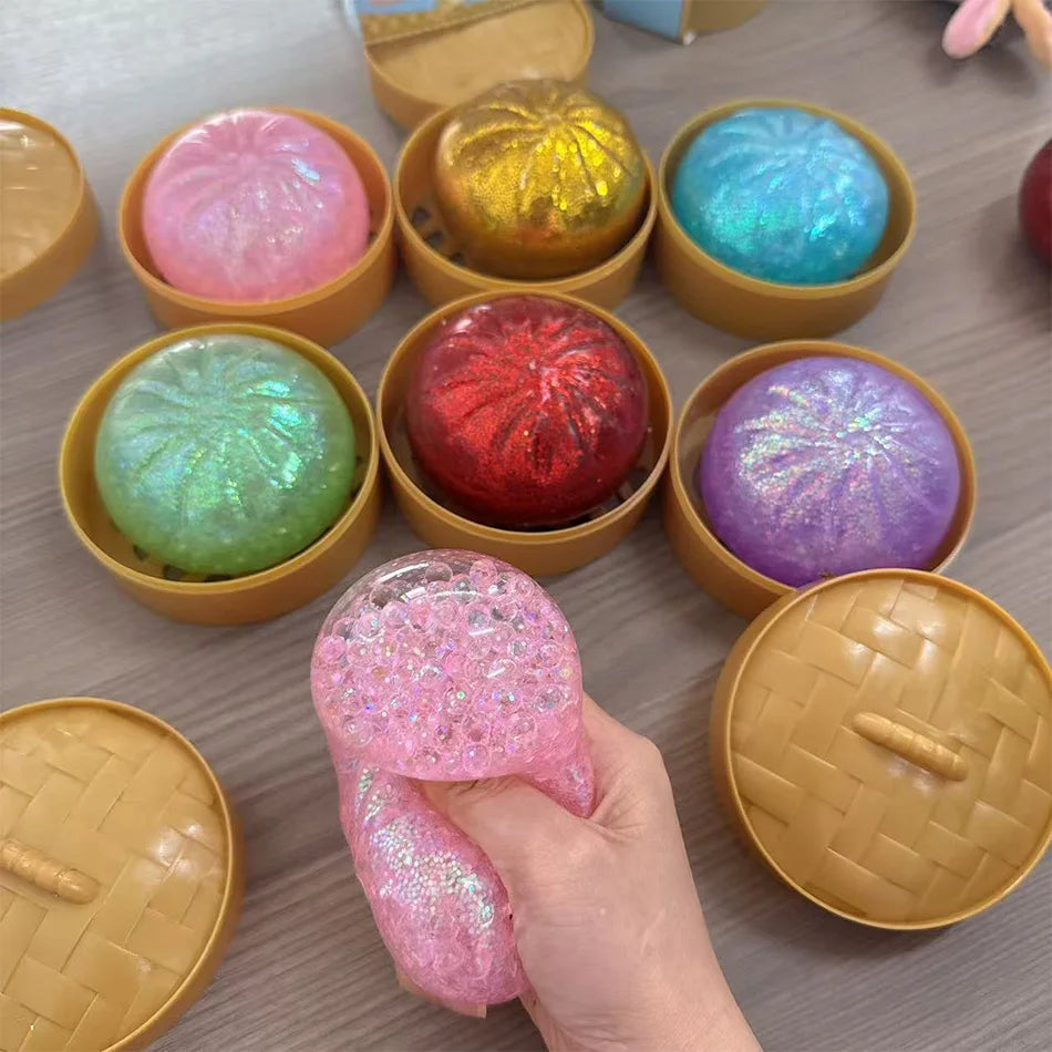 Cute Dumpling Squishy Toy – Slow Rising Stress Reliever