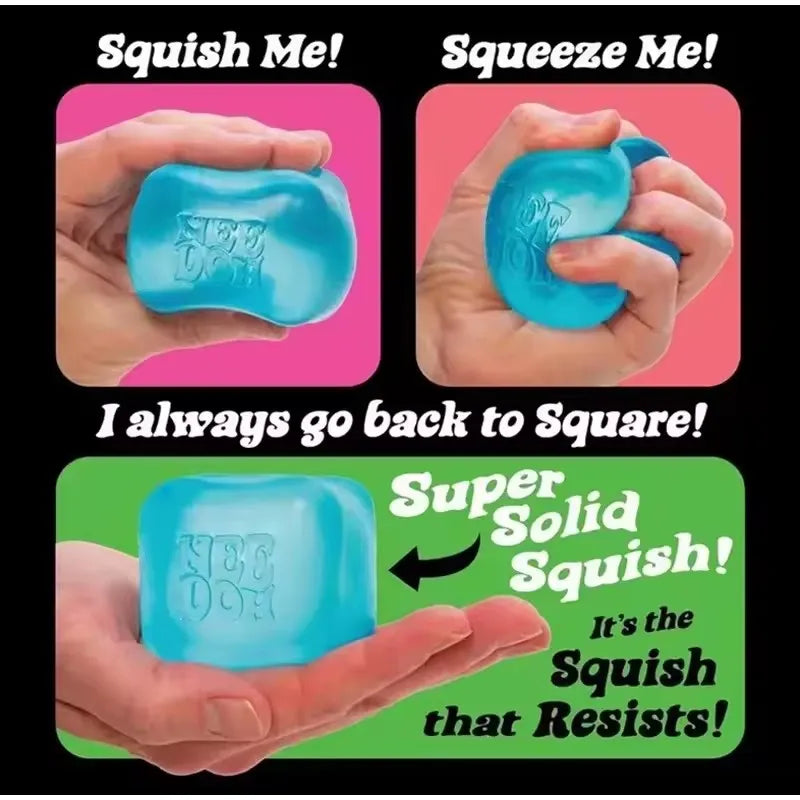 NeeDoh Nice Cube Stress Ball – Sensory Fidget Toy
