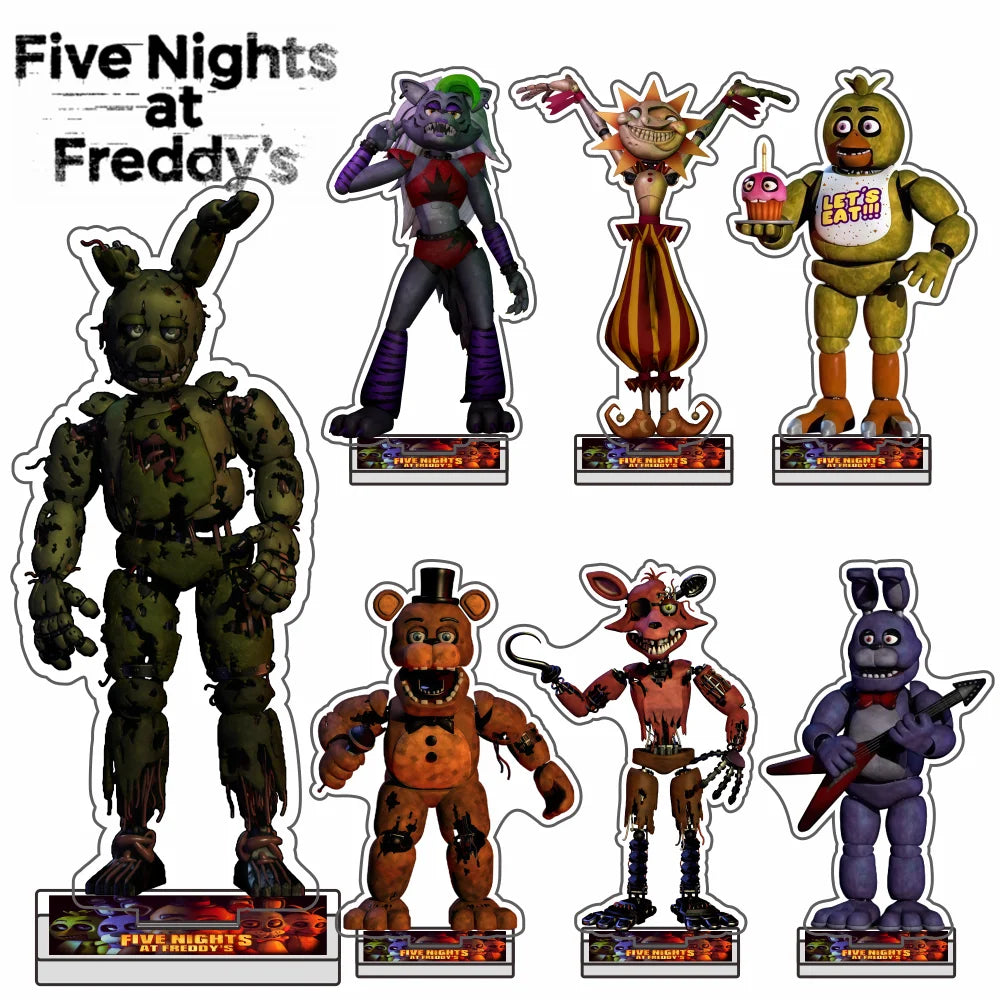 FNAF Acrylic Character Stand – Freddy, Foxy & Springtrap