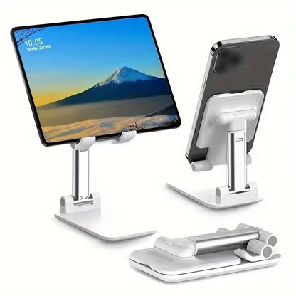 Foldable Phone & Tablet Stand – Adjustable Desktop Holder