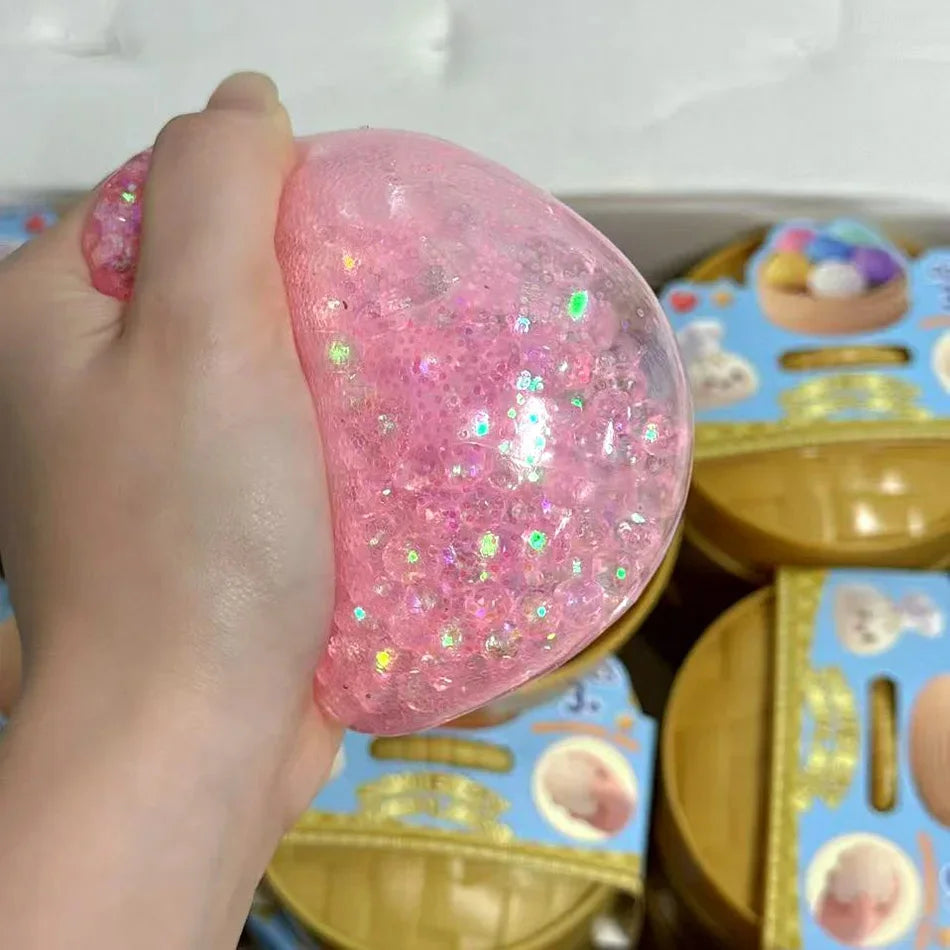 Cute Dumpling Squishy Toy – Slow Rising Stress Reliever