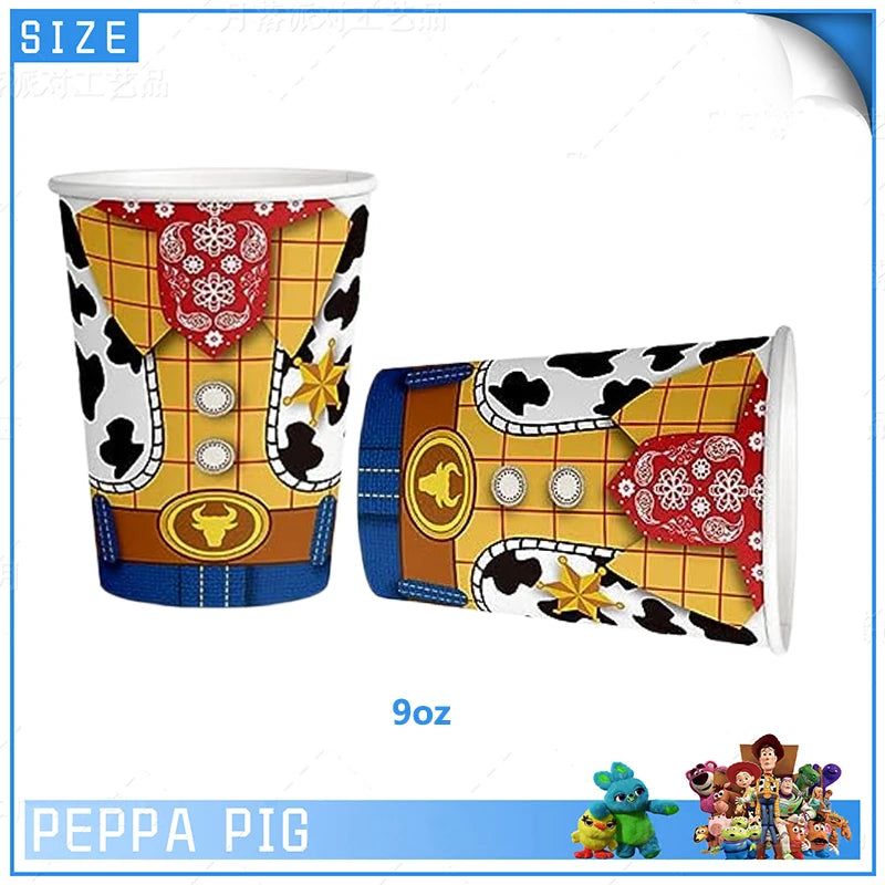 Toy Story Kids Birthday Party Supplies Set – Cups, Plates, Balloons & Decorations 🎉