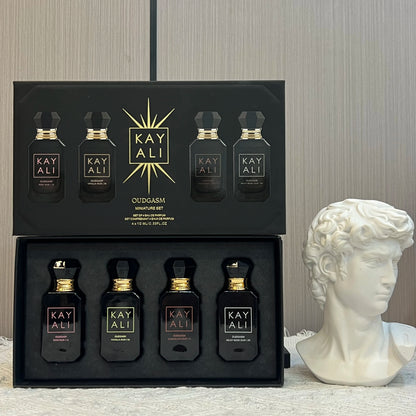KAYALI 4x10ml Mini Perfume Set – Vanilla, Oud & Floral Fruity Eau de Parfum Gift Set