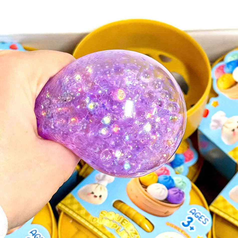 Cute Dumpling Squishy Toy – Slow Rising Stress Reliever