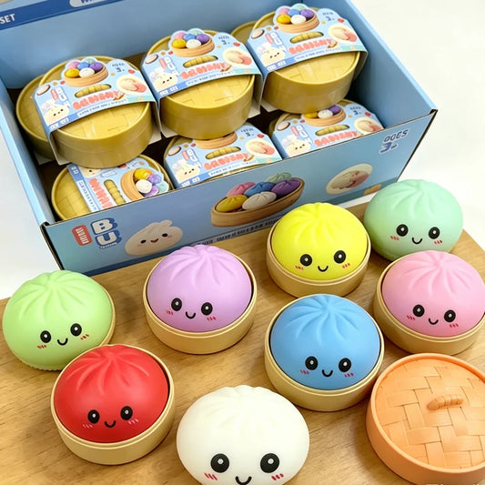Cute Dumpling Squishy Toy – Slow Rising Stress Reliever