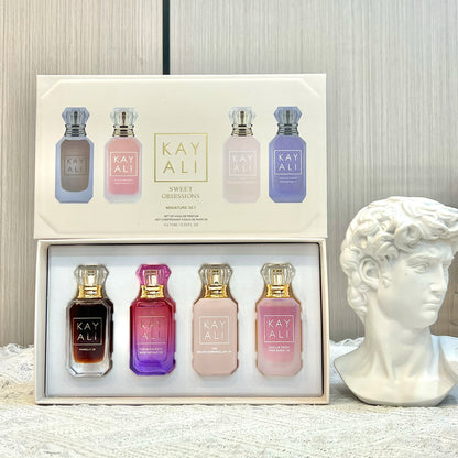 KAYALI 4x10ml Mini Perfume Set – Vanilla, Oud & Floral Fruity Eau de Parfum Gift Set