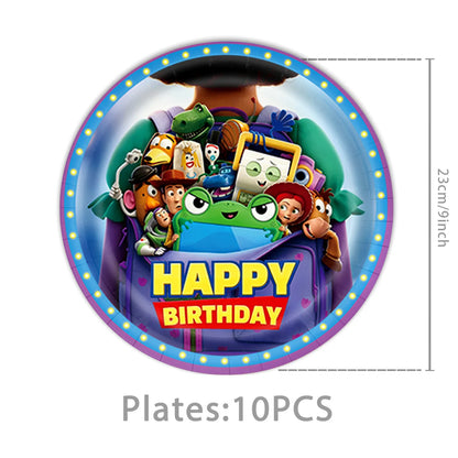 Toy Story Birthday Party Supplies Set – Balloons, Cups, Plates & Decorations