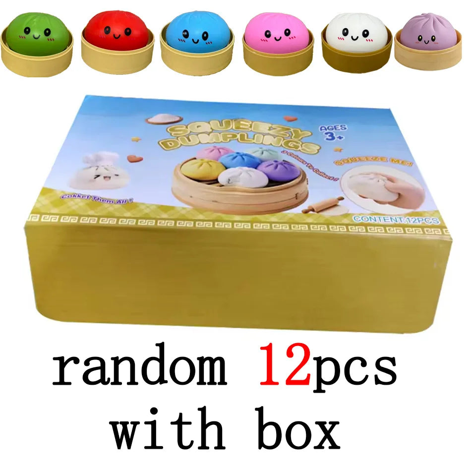Cute Dumpling Squishy Toy – Slow Rising Stress Reliever