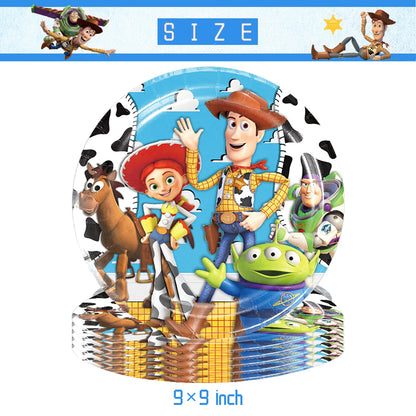 Toy Story Kids Birthday Party Supplies Set – Cups, Plates, Balloons & Decorations 🎉