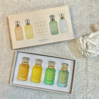 KAYALI 4x10ml Mini Perfume Set – Vanilla, Oud & Floral Fruity Eau de Parfum Gift Set