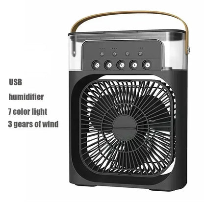 ❄️ 3-in-1 Portable Air Cooler Fan with Humidifier & LED Night Light