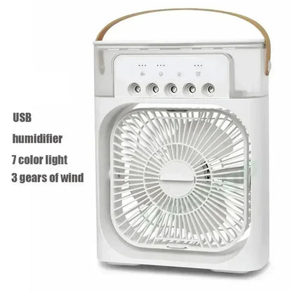 ❄️ 3-in-1 Portable Air Cooler Fan with Humidifier & LED Night Light