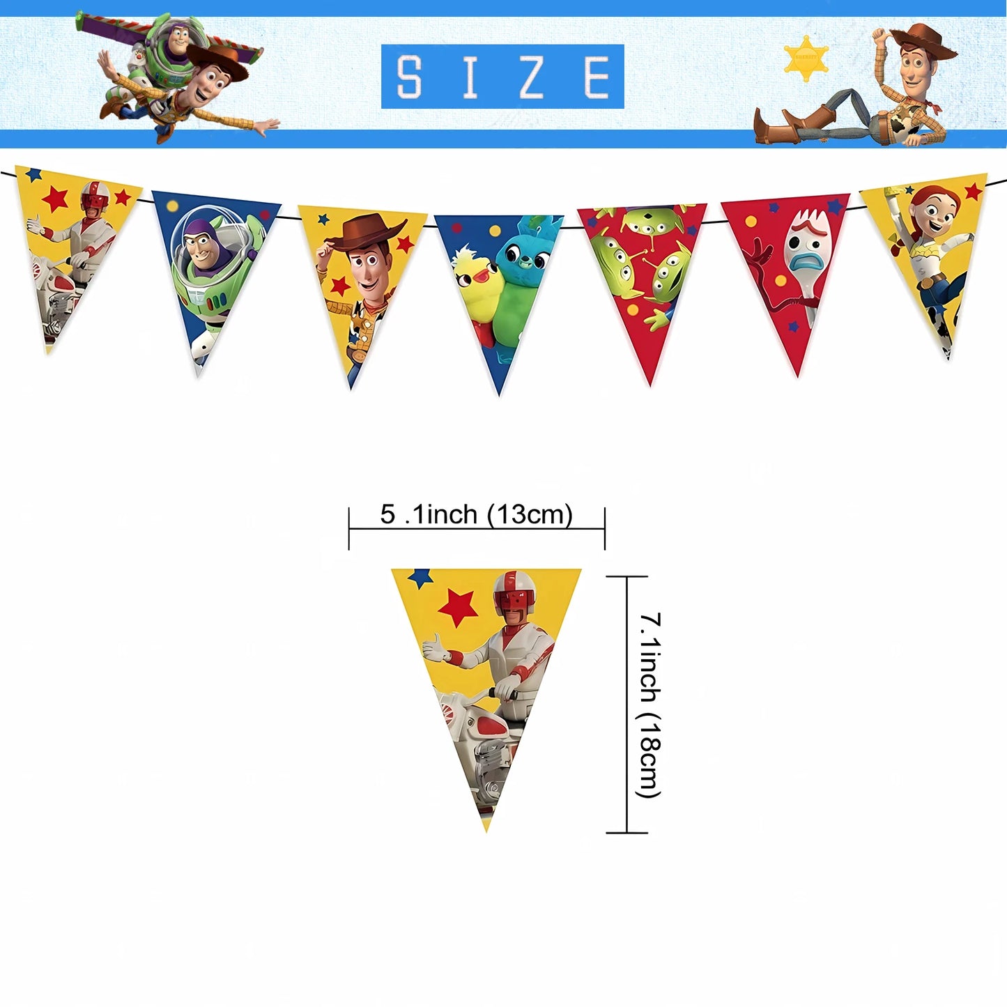 Toy Story Kids Birthday Party Supplies Set – Cups, Plates, Balloons & Decorations 🎉