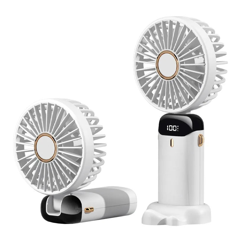 3-in-1 Portable Cooling Fan + Phone Holder