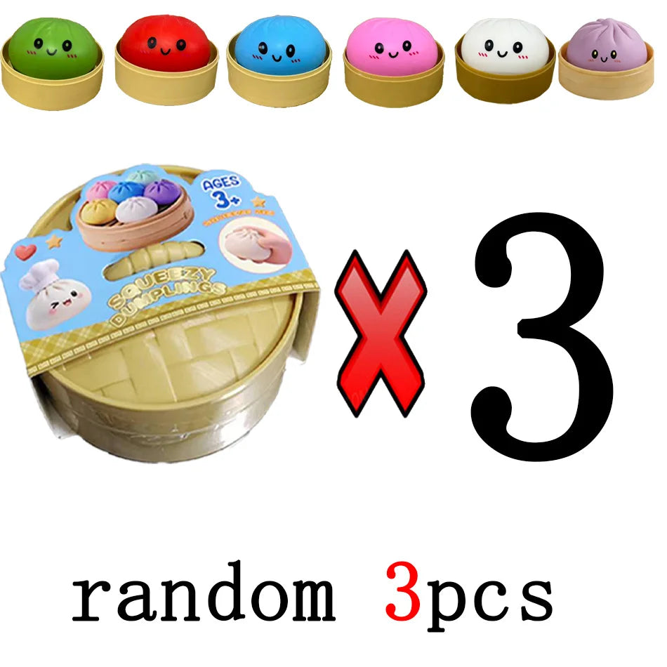 Cute Dumpling Squishy Toy – Slow Rising Stress Reliever